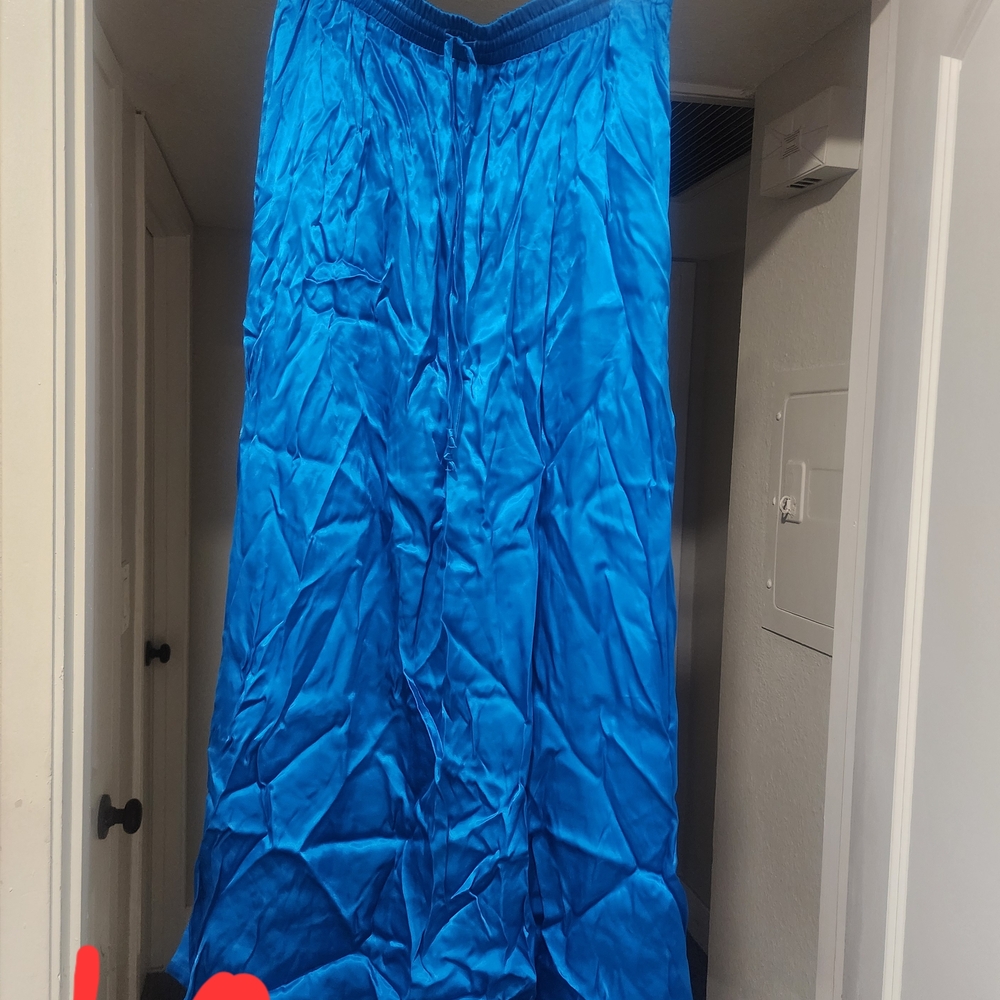 Vibrant Blue Maxi Skirt